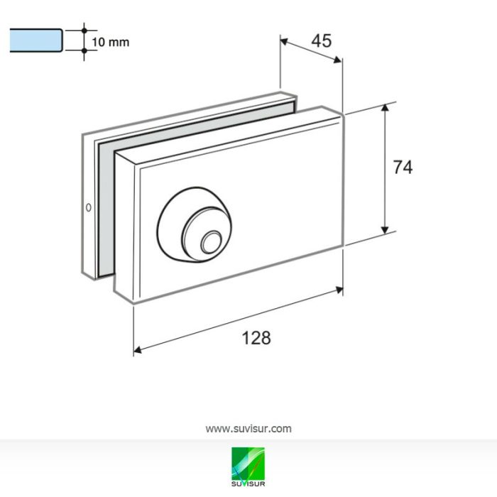 Cerradura aérea llave 3p TV