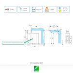 8201B Bisagra inferior con retorno para puertas exteriores