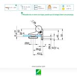 830E10LB Bisagra pared-vidrio hidráulica izquierda para puertas con tope de 0º - 90º - 180º