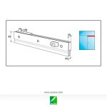 PLBC Plinto bajo con cerradura 83 mm