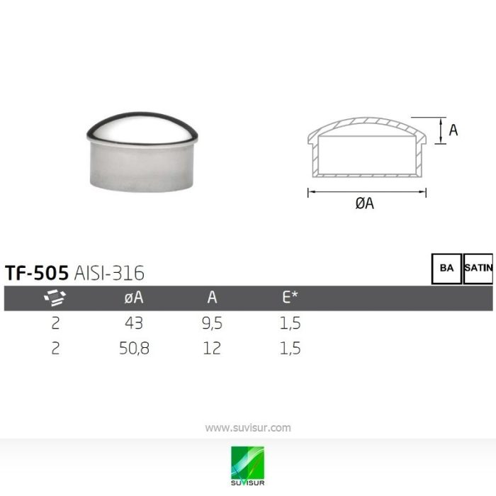 Tapón redondo TF-505