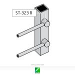 Soporte ciego para tubo plano ST-323