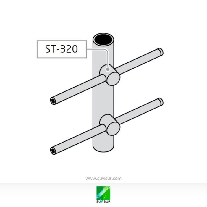 Soporte pasante para tubo redondo ST-320