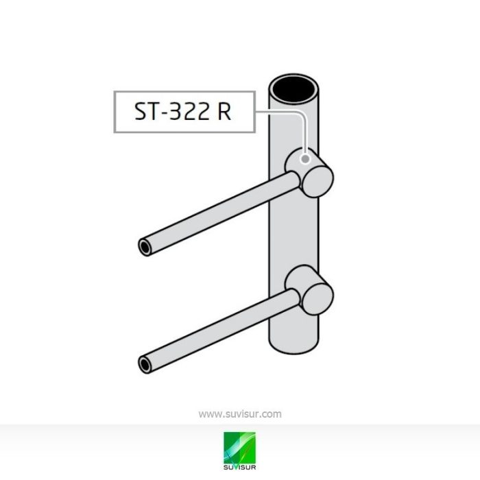 Soporte ciego para tubo redondo ST-322