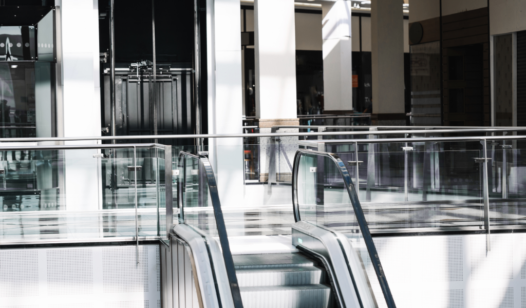 Escaleras mecánicas de un Centro Comercial