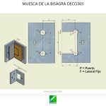 Bisagra DECO365 doble 90º