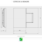 Bisagra DECO363 doble 180º negro