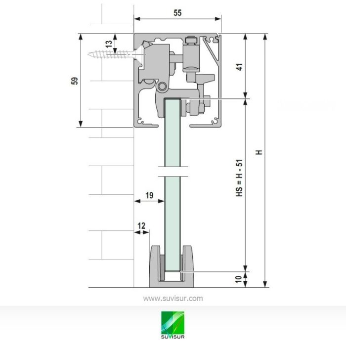 Vitris Portavant M 80 pared